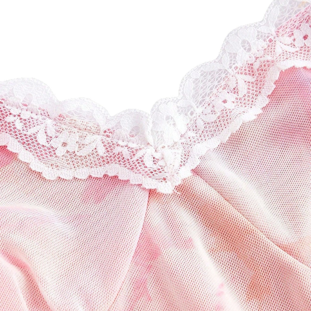 Mesh sleeveless camisole skirt