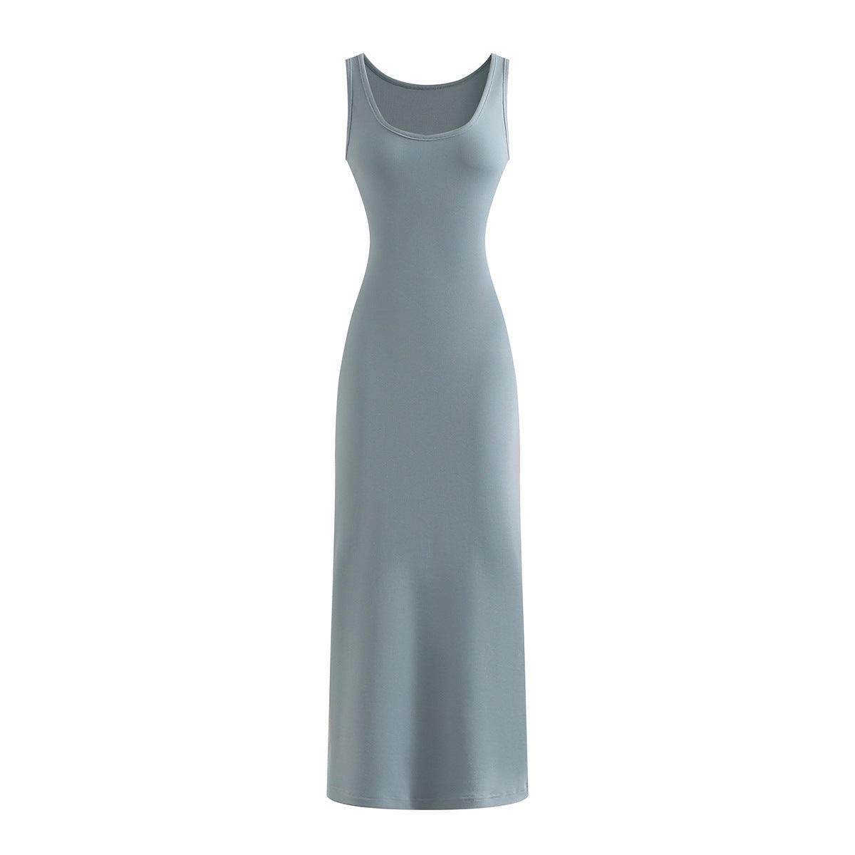 Dopamine Sexy Knitted Strap Dress for Women  Bodycon Long Dress Slim Fit Long Skirt