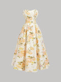 Sleeveless printed dress