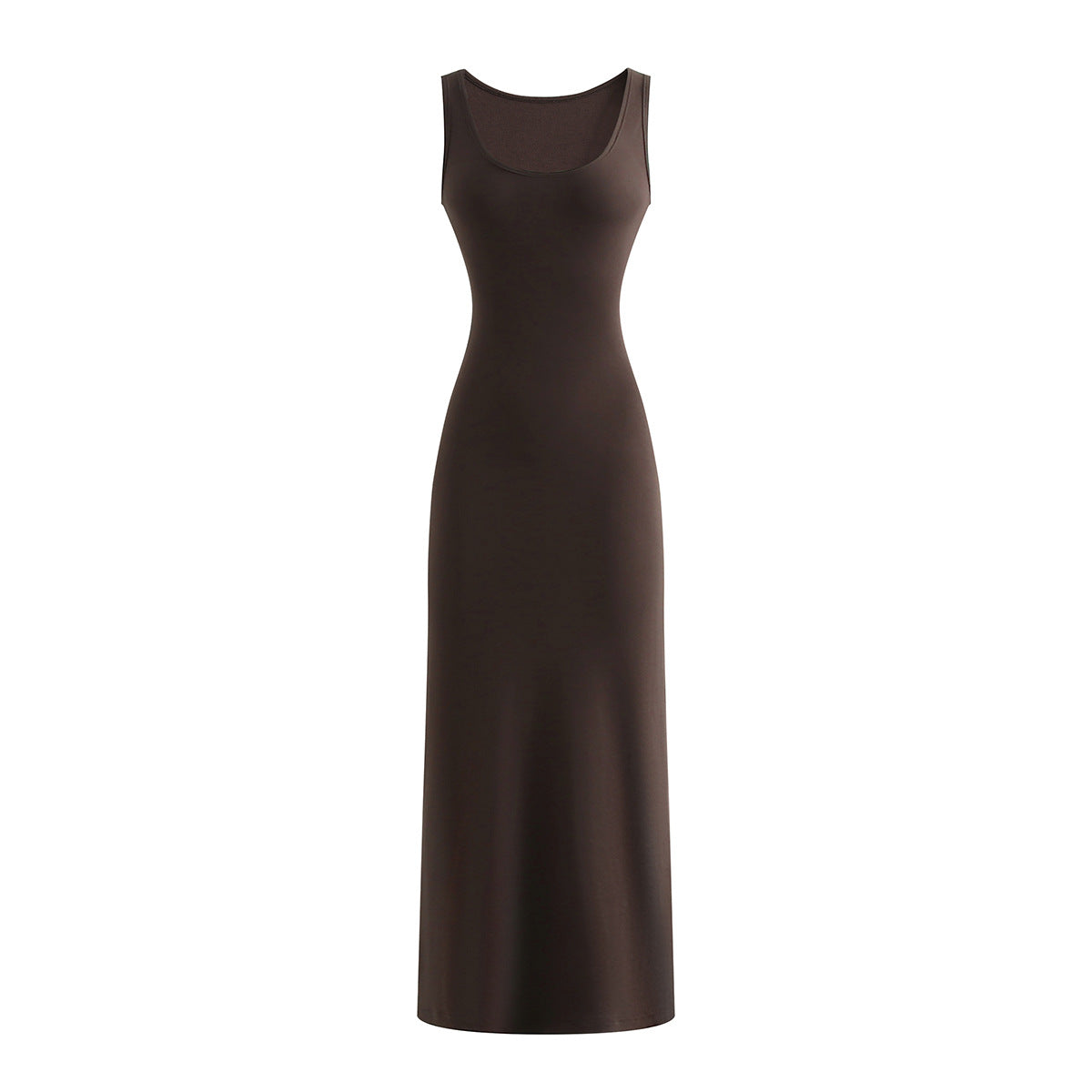 Dopamine Sexy Knitted Strap Dress for Women  Bodycon Long Dress Slim Fit Long Skirt