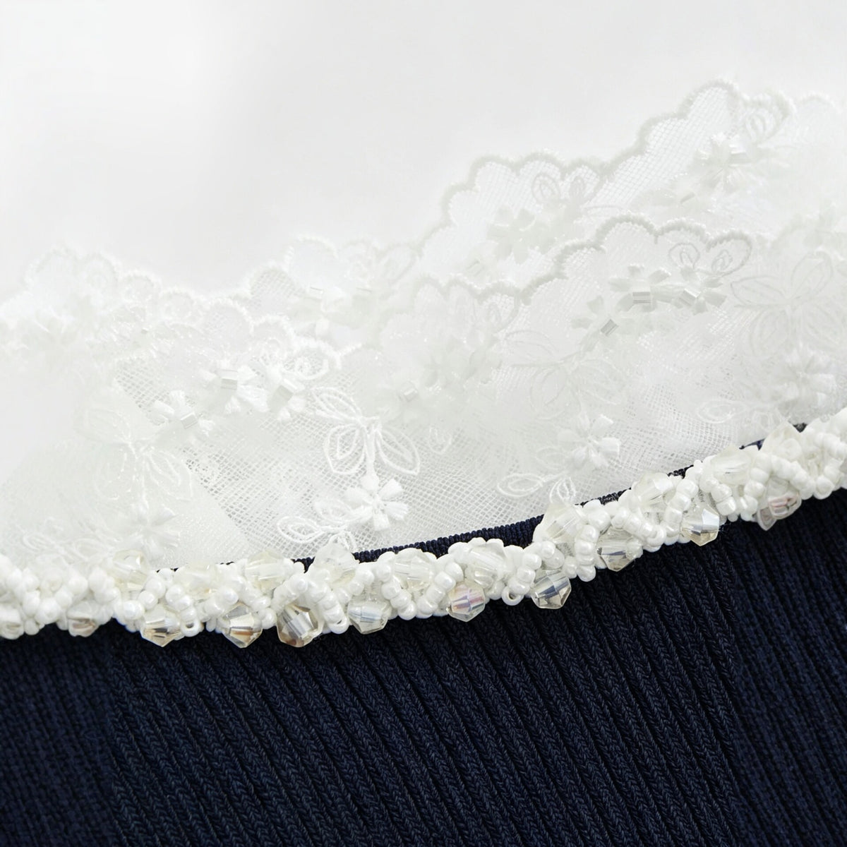 Sleeveless lace patchwork dress