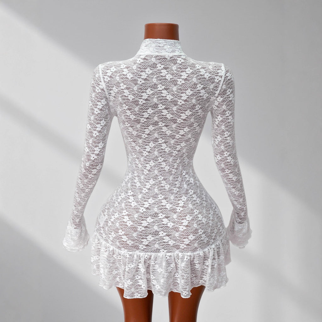 Hollow lace dress