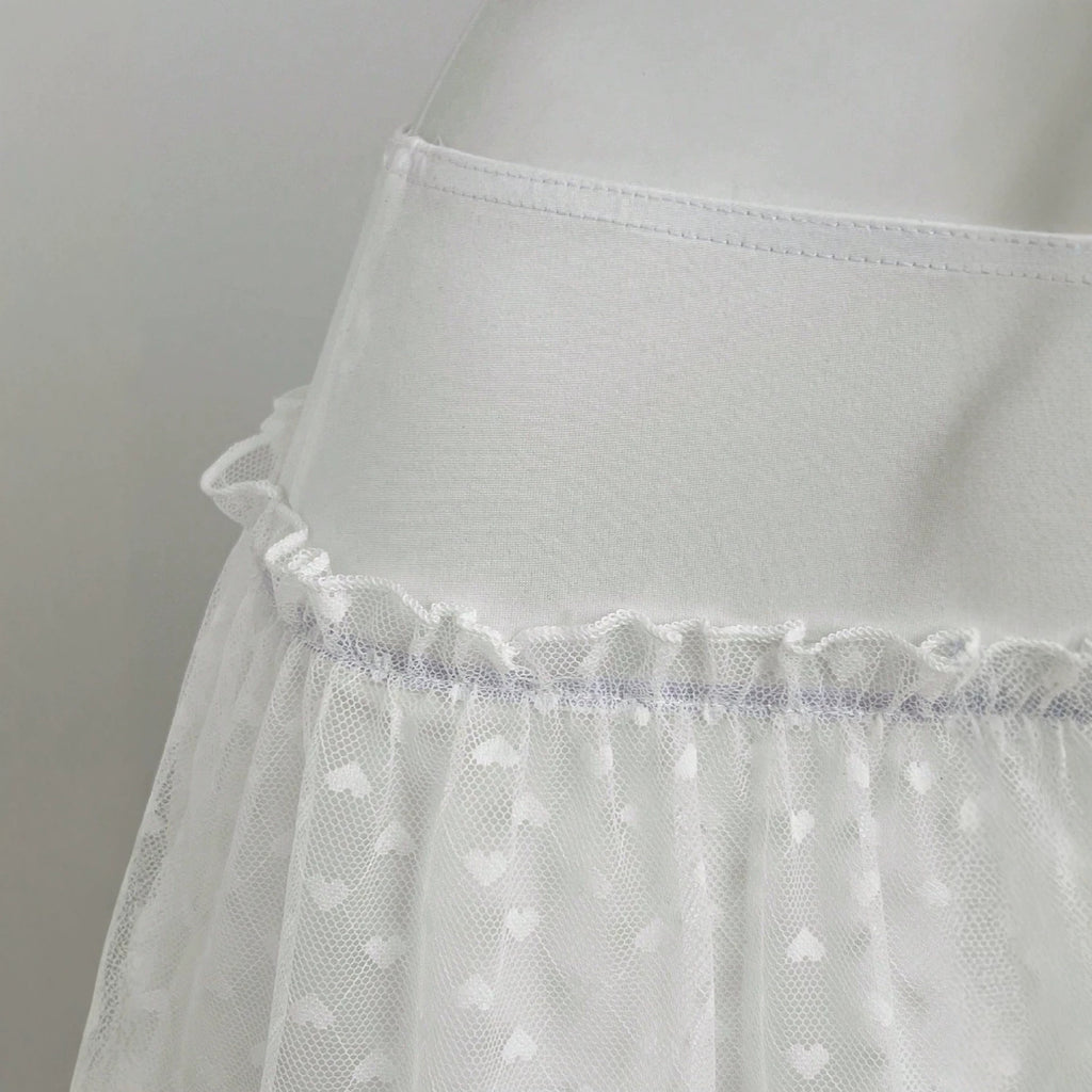 Lace low waisted short skirt