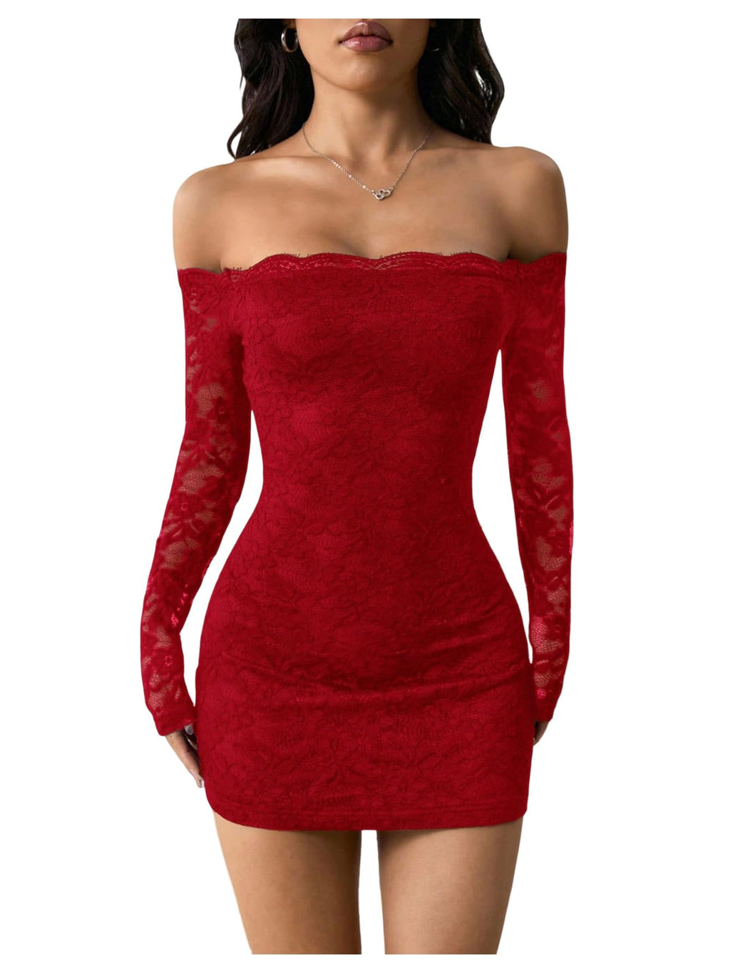 GORGLITTER Women's Lace Mini Y2K Club Birthday Sexy Party Going Out Dresses
