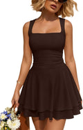 Trendy Queen Women Mini Summer Party Homecoming Beach Vacation Sun Dresses