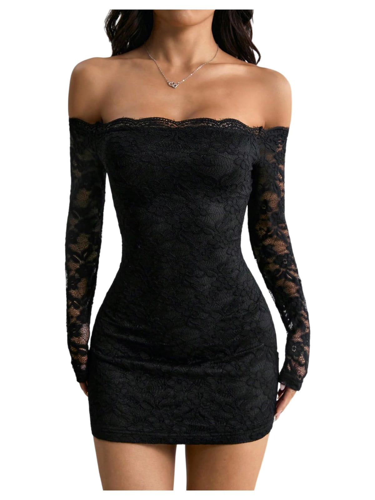 GORGLITTER Women's Lace Mini Y2K Club Birthday Sexy Party Going Out Dresses