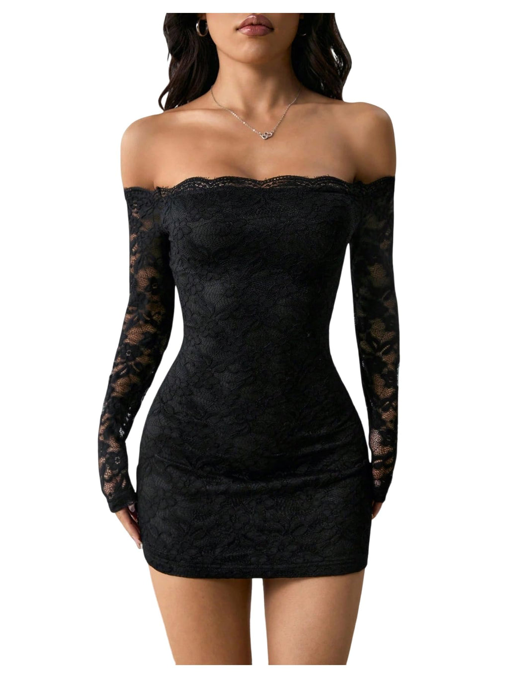 GORGLITTER Women's Lace Mini Y2K Club Birthday Sexy Party Going Out Dresses