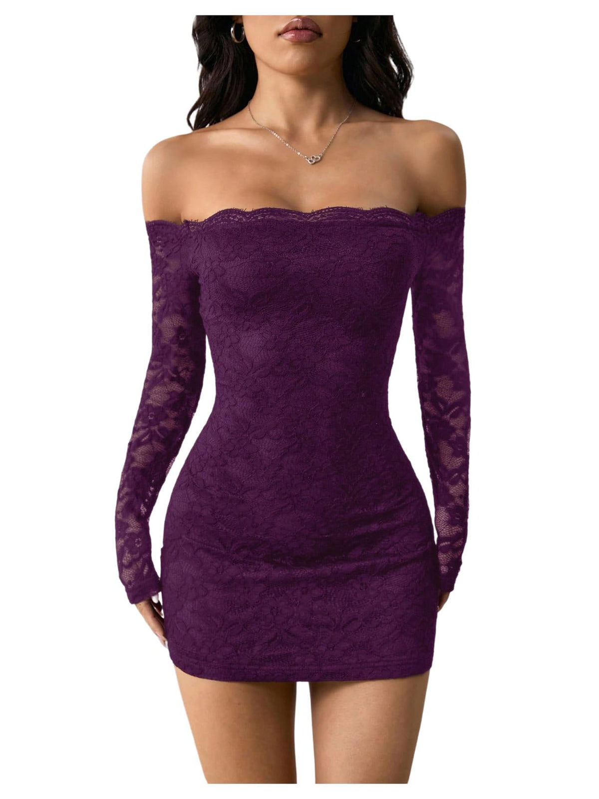 GORGLITTER Women's Lace Mini Y2K Club Birthday Sexy Party Going Out Dresses
