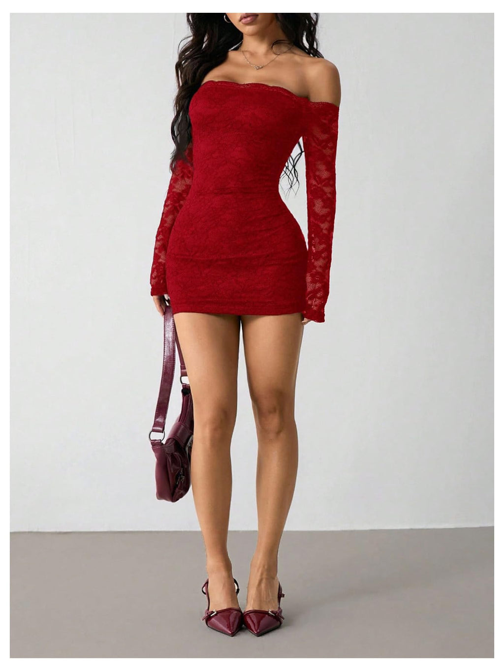GORGLITTER Women's Lace Mini Y2K Club Birthday Sexy Party Going Out Dresses