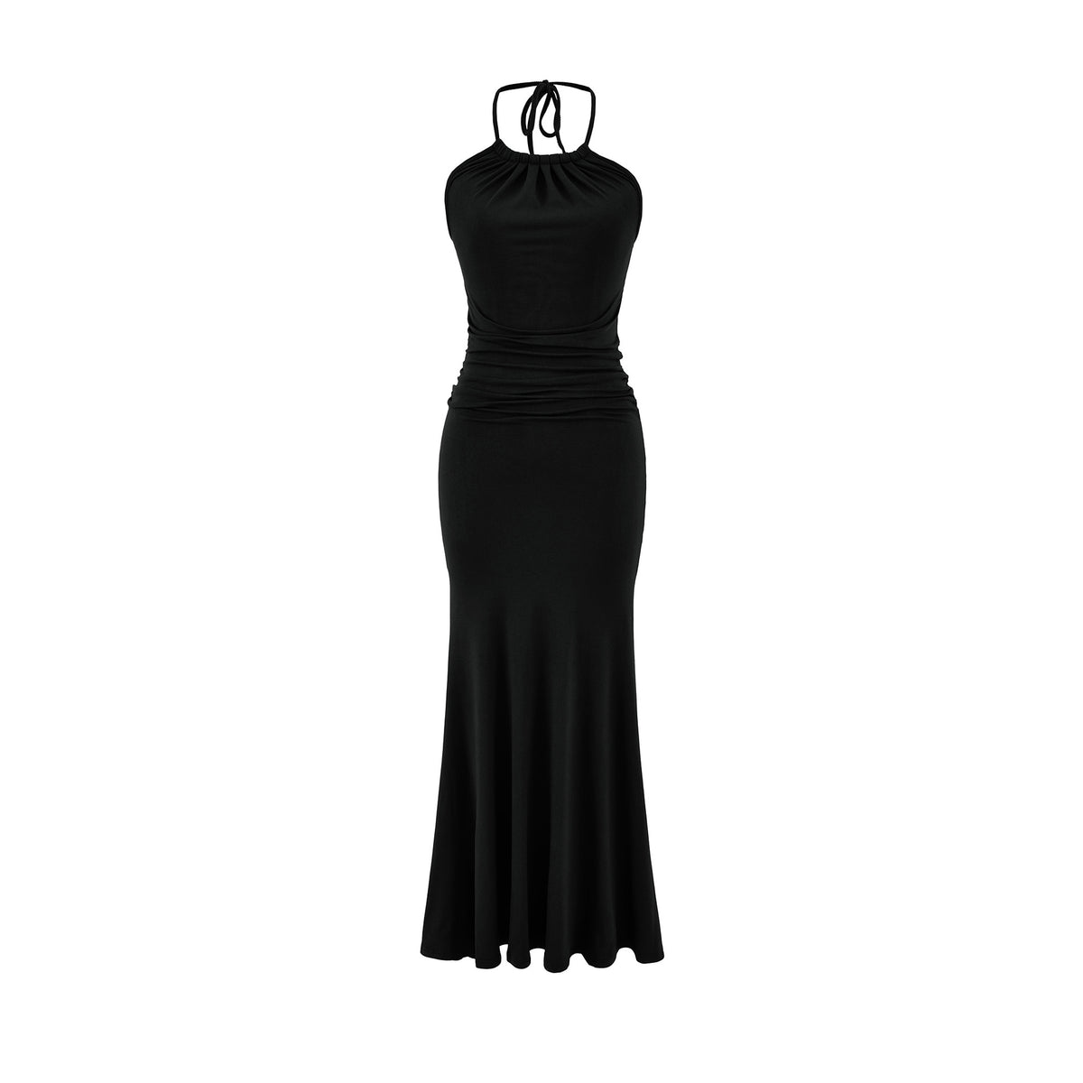 Beach Dress, Unique and Stylish, Elegant French Chic, Sexy Halter Strap Maxi Dress for Women