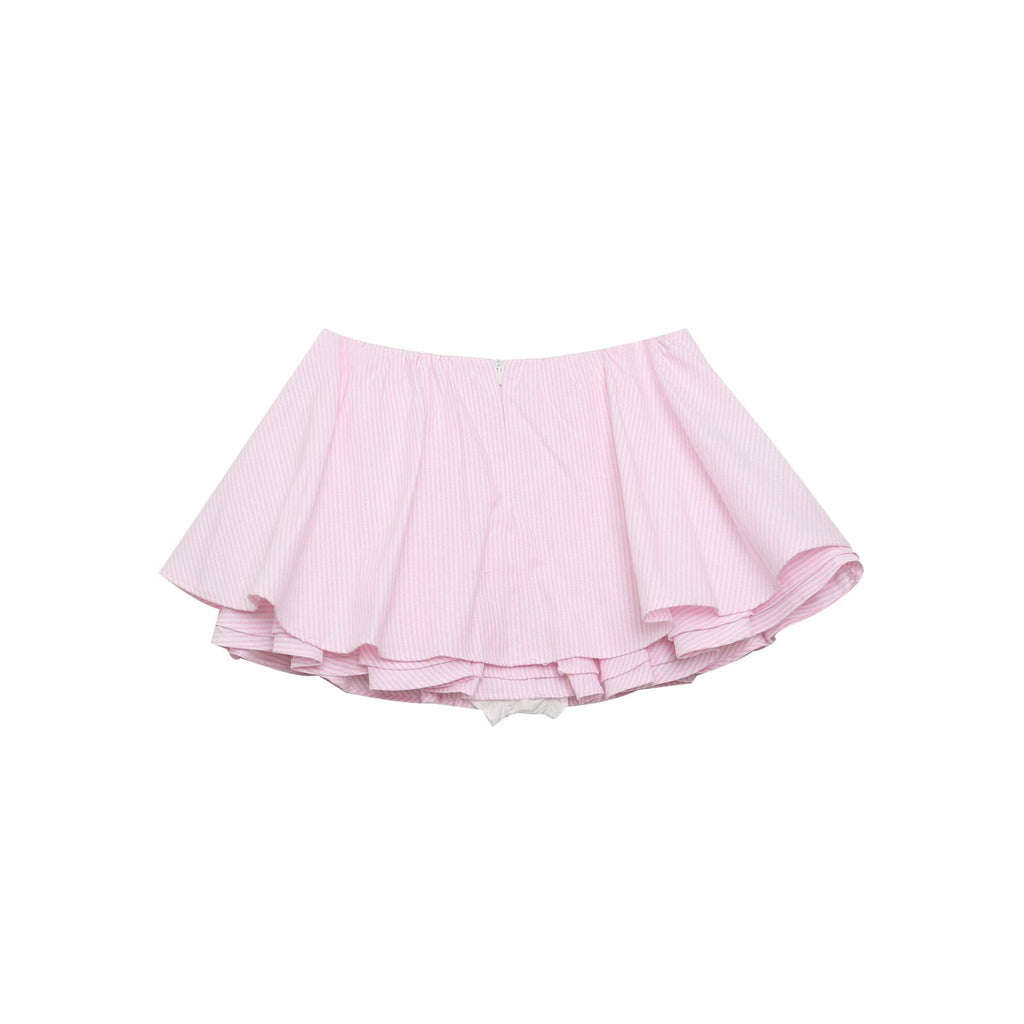 Black Bubble Skirt for Women High Waist Slimming Anti-Show Short Puffy A-Line Skirt