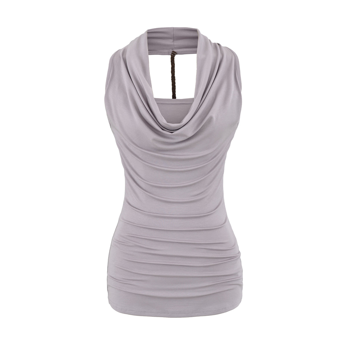 Elegant Tencel Off-Shoulder Halter Top for Women,Sleeveless Outerwear
