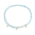 Summer beach double layered imitation pearl shell waist chain for women