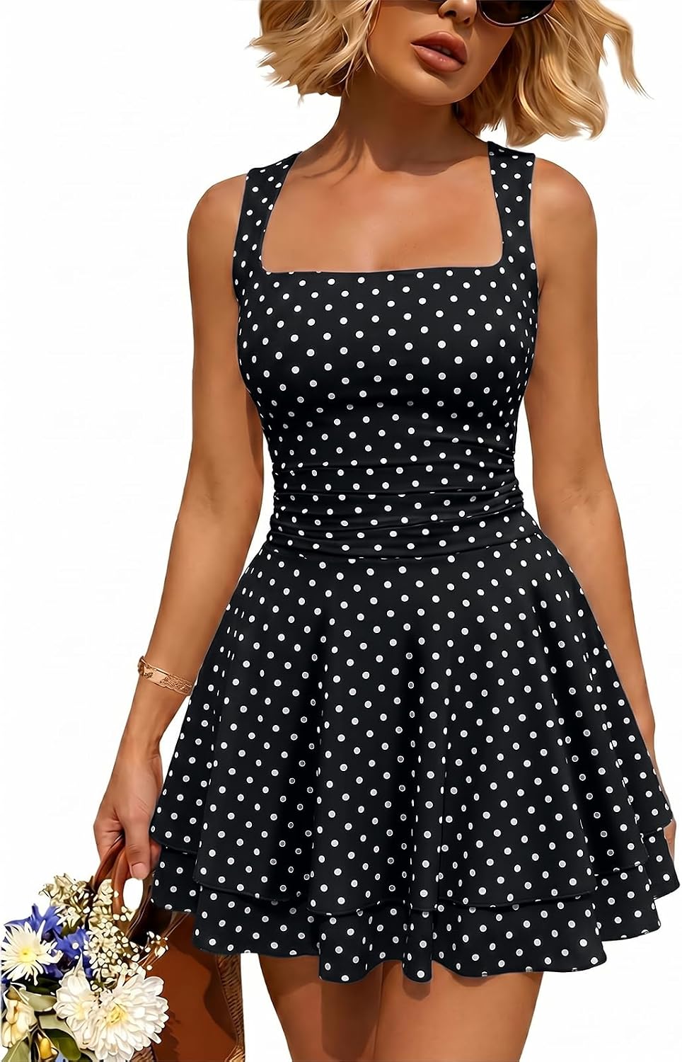 Trendy Queen Women Mini Summer Party Homecoming Beach Vacation Sun Dresses