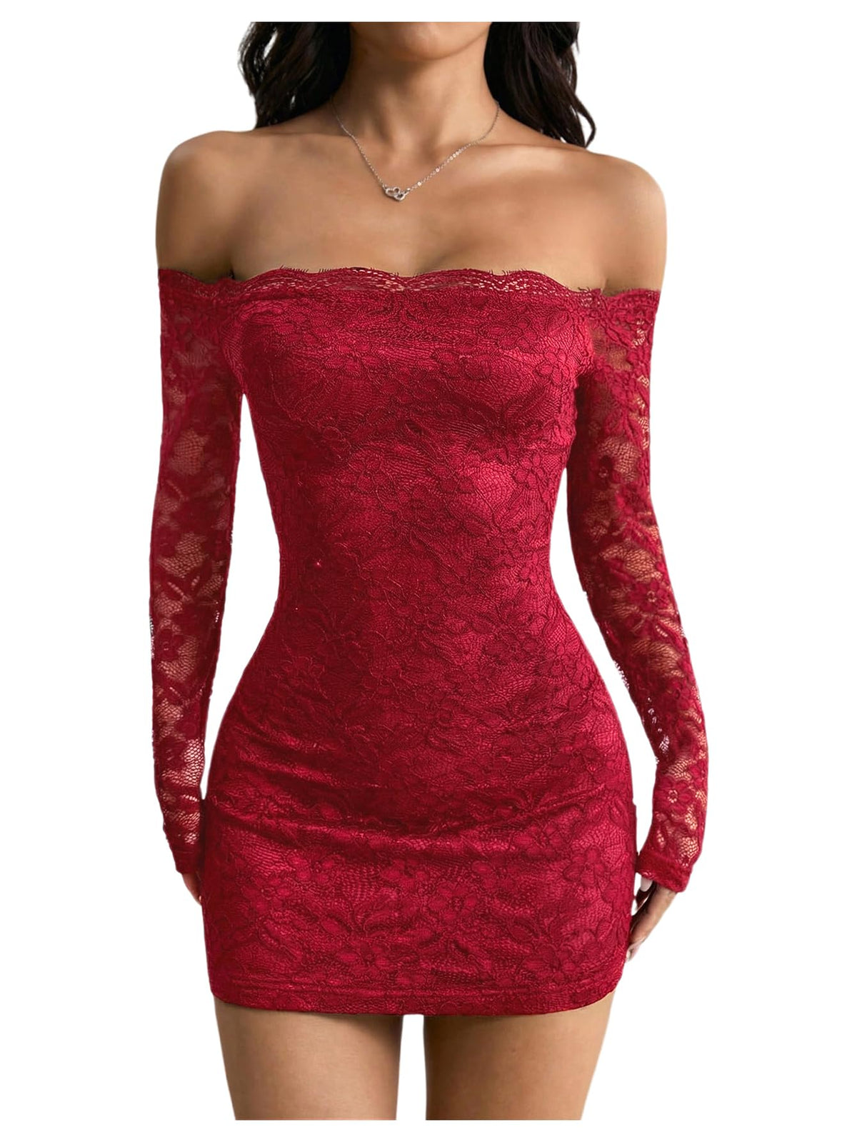 GORGLITTER Women's Lace Mini Y2K Club Birthday Sexy Party Going Out Dresses