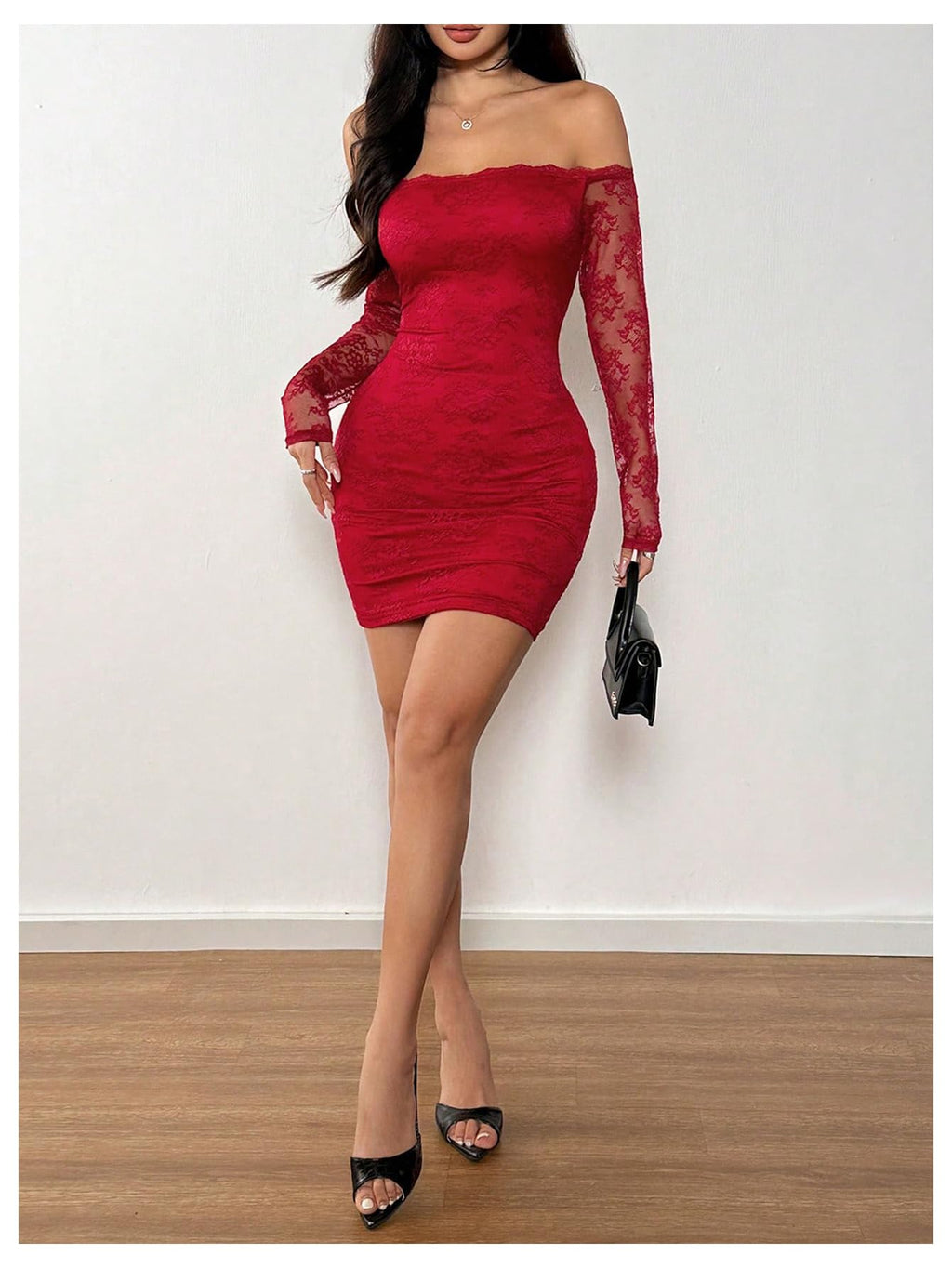 GORGLITTER Women's Lace Mini Y2K Club Birthday Sexy Party Going Out Dresses