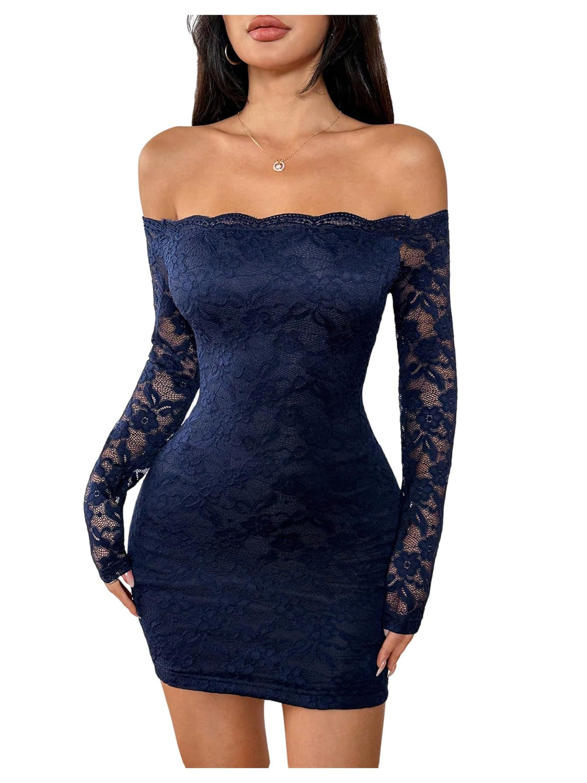 GORGLITTER Women's Lace Mini Y2K Club Birthday Sexy Party Going Out Dresses
