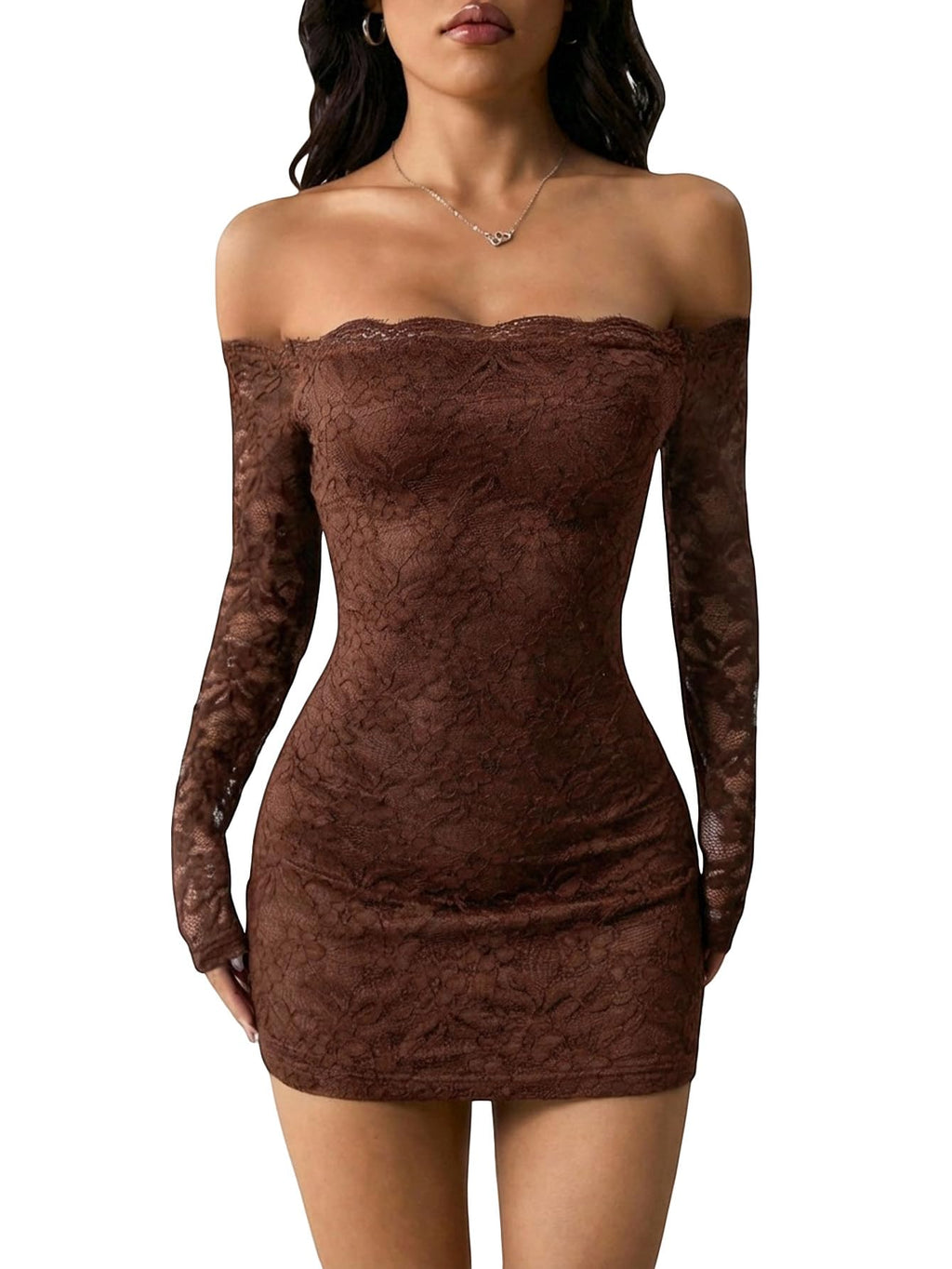 GORGLITTER Women's Lace Mini Y2K Club Birthday Sexy Party Going Out Dresses