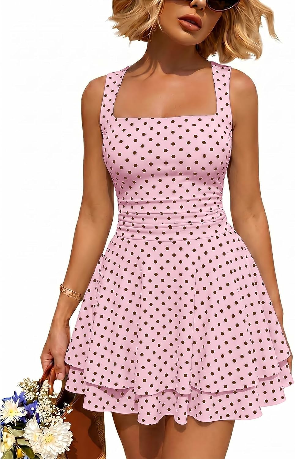 Trendy Queen Women Mini Summer Party Homecoming Beach Vacation Sun Dresses