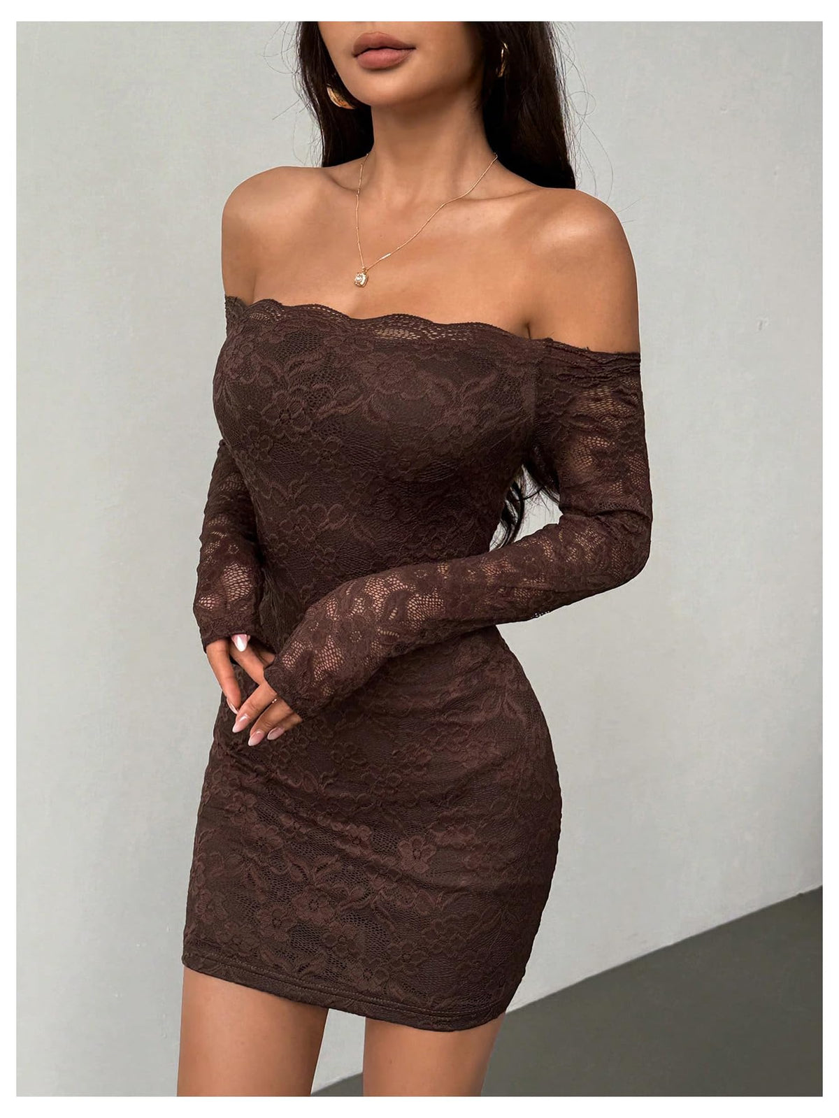 GORGLITTER Women's Lace Mini Y2K Club Birthday Sexy Party Going Out Dresses