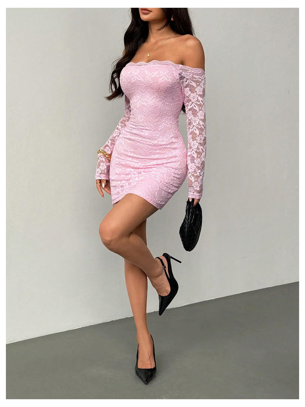 GORGLITTER Women's Lace Mini Y2K Club Birthday Sexy Party Going Out Dresses
