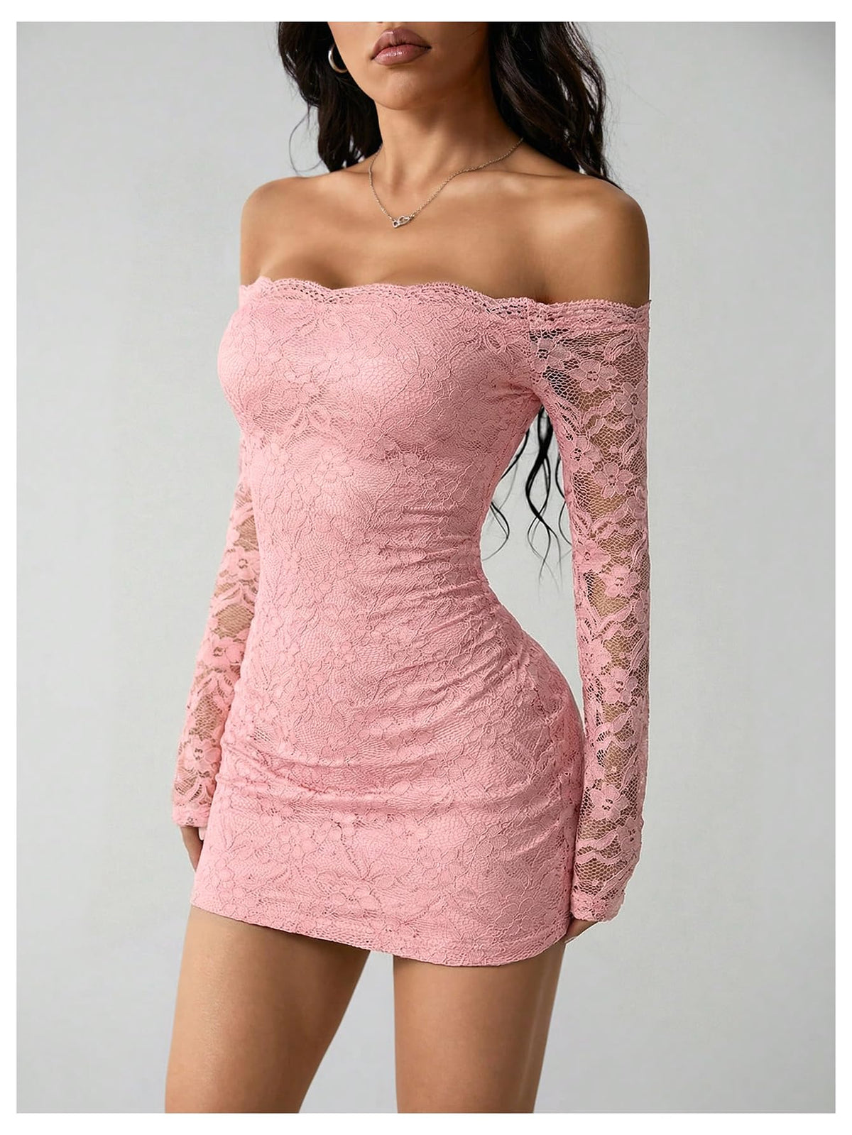 GORGLITTER Women's Lace Mini Y2K Club Birthday Sexy Party Going Out Dresses
