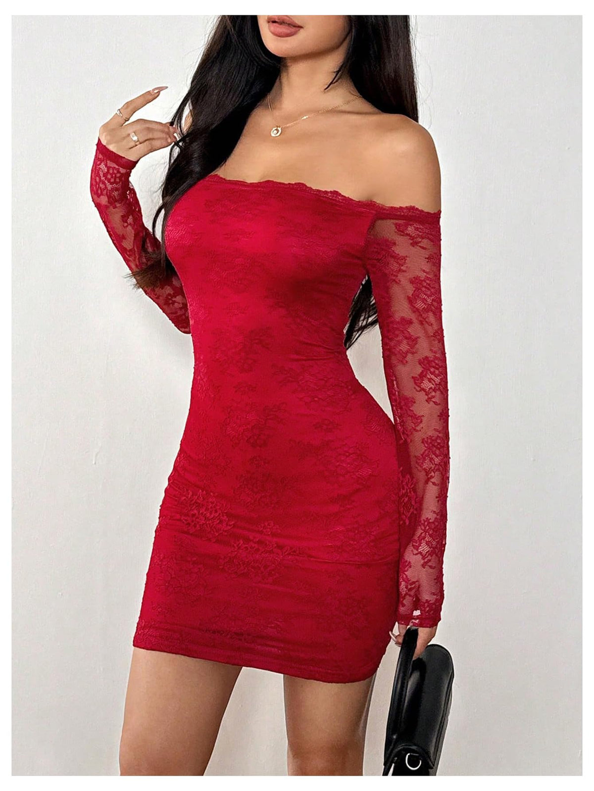 GORGLITTER Women's Lace Mini Y2K Club Birthday Sexy Party Going Out Dresses