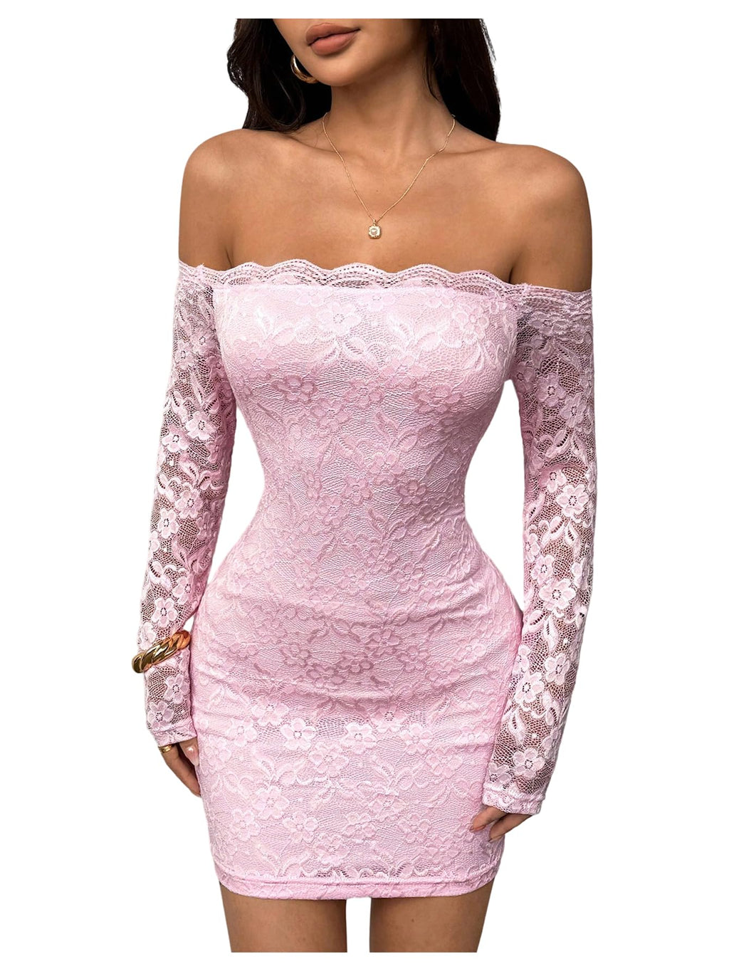 GORGLITTER Women's Lace Mini Y2K Club Birthday Sexy Party Going Out Dresses