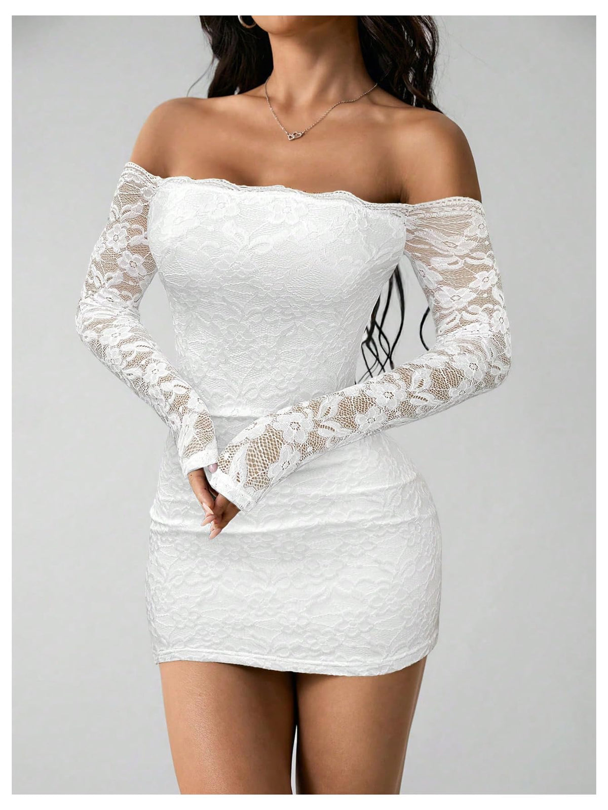 GORGLITTER Women's Lace Mini Y2K Club Birthday Sexy Party Going Out Dresses