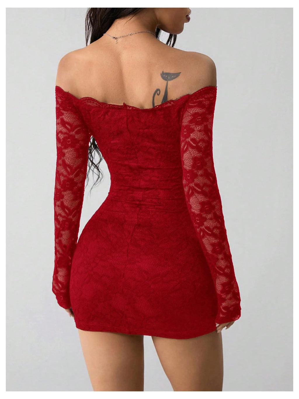 GORGLITTER Women's Lace Mini Y2K Club Birthday Sexy Party Going Out Dresses