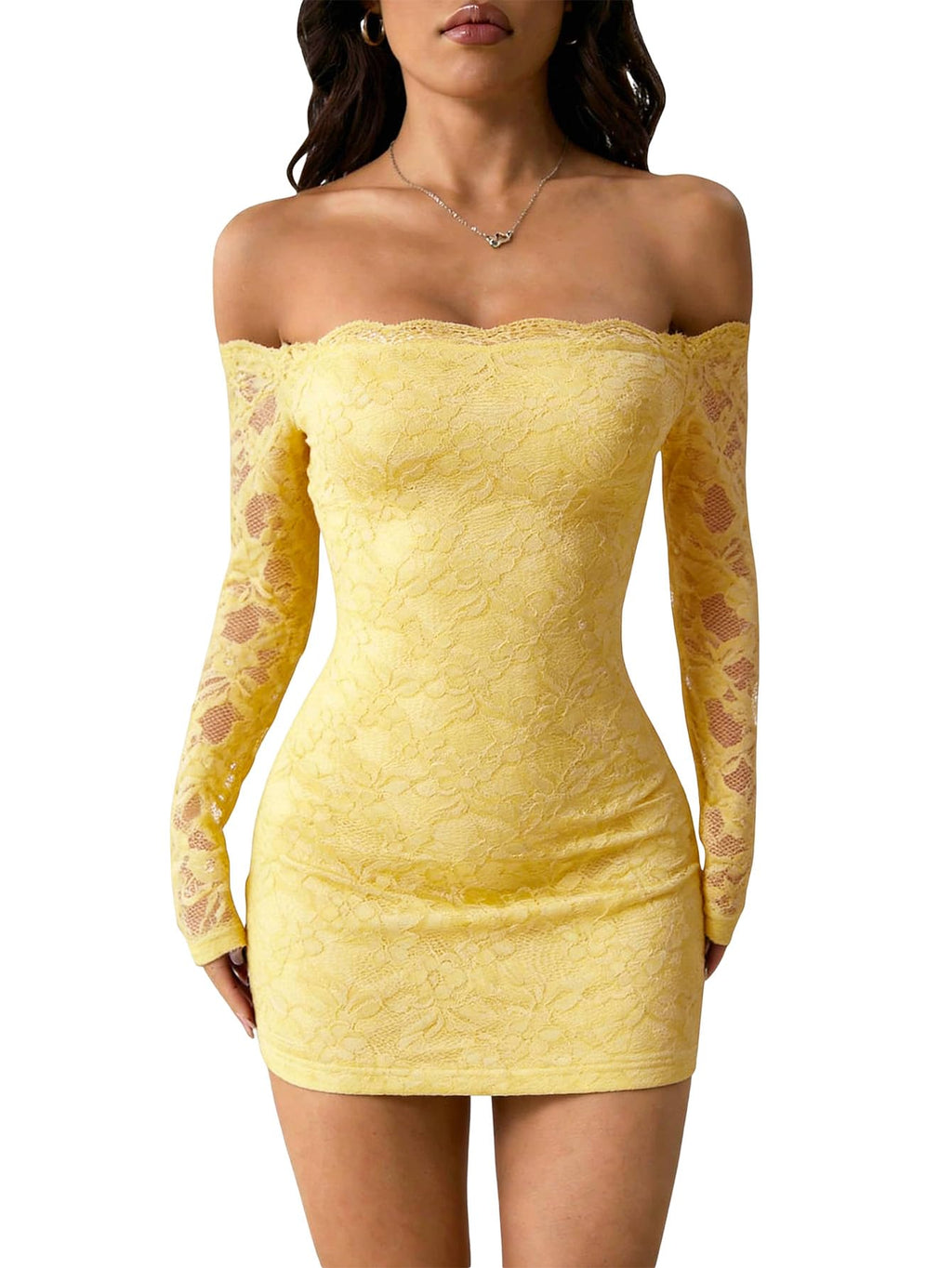 GORGLITTER Women's Lace Mini Y2K Club Birthday Sexy Party Going Out Dresses