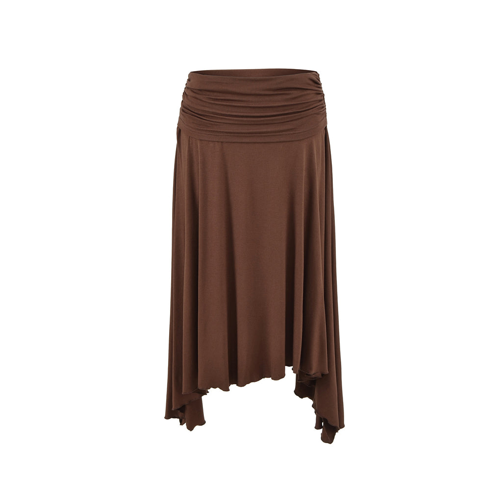 Casual and Versatile Irregular Design A-Line Maxi Skirt for Women, Lightweight Flowy Summer Dress, Everyday Wear