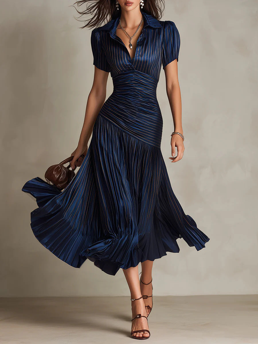 Striped patchwork dress