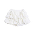 soft girl layered cake skirt, sweet style versatile slimming skirt pants