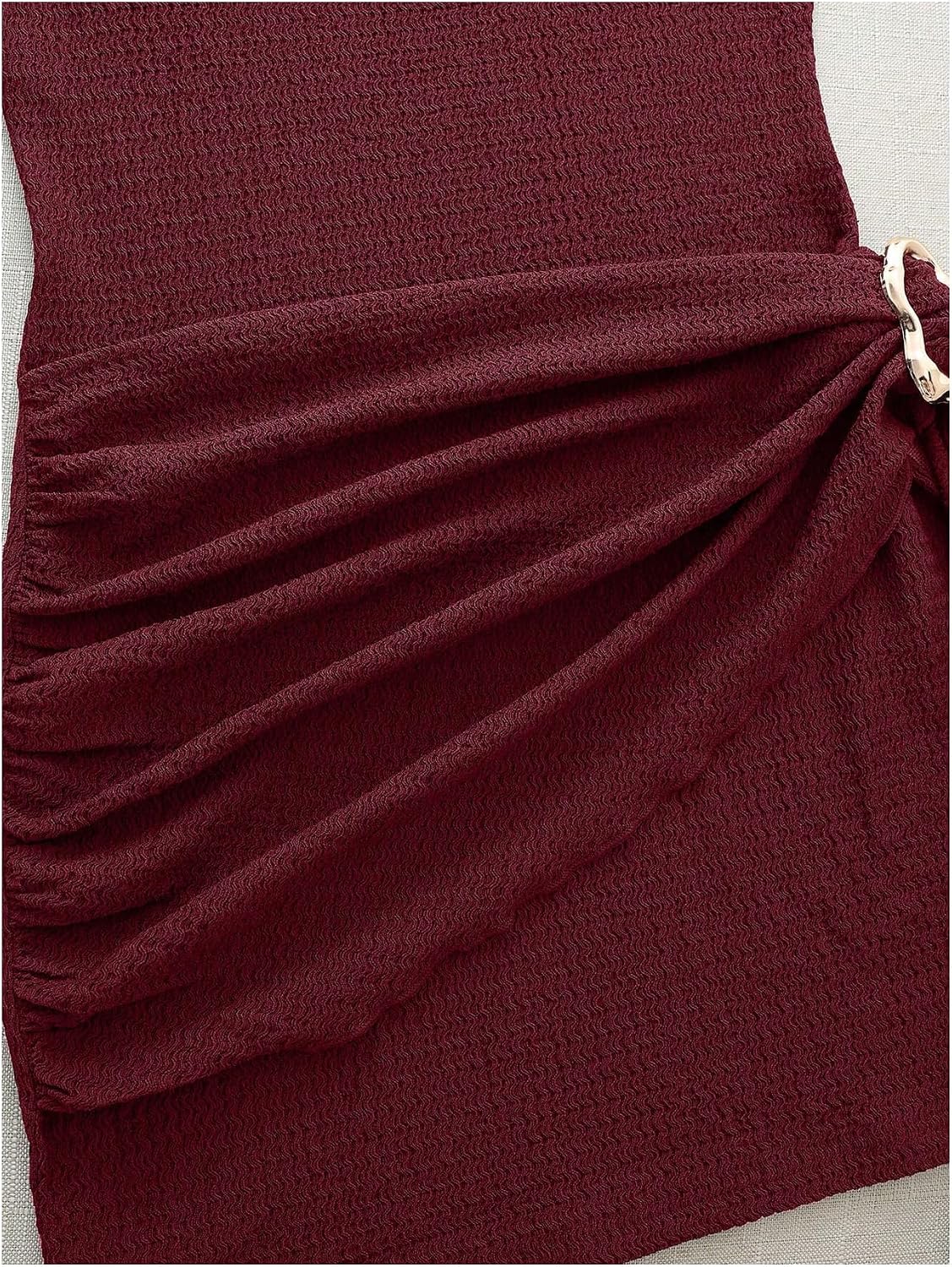 SOLY HUX Women's Mock Neck Bodycon Mini Dress Cocktail Going Out Dresses