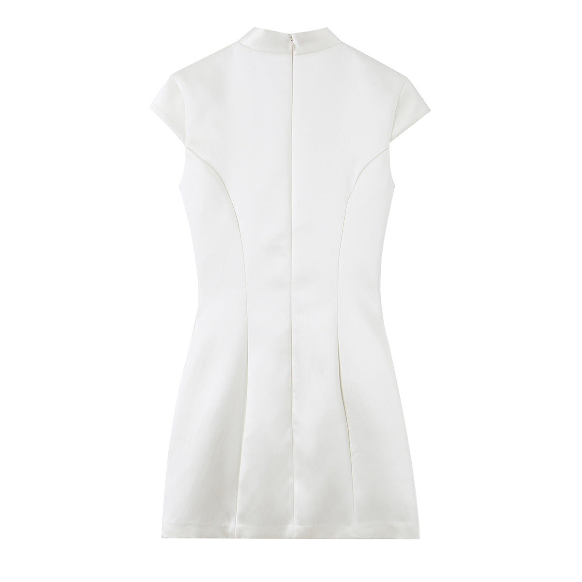 Elegant silk rope knot dress