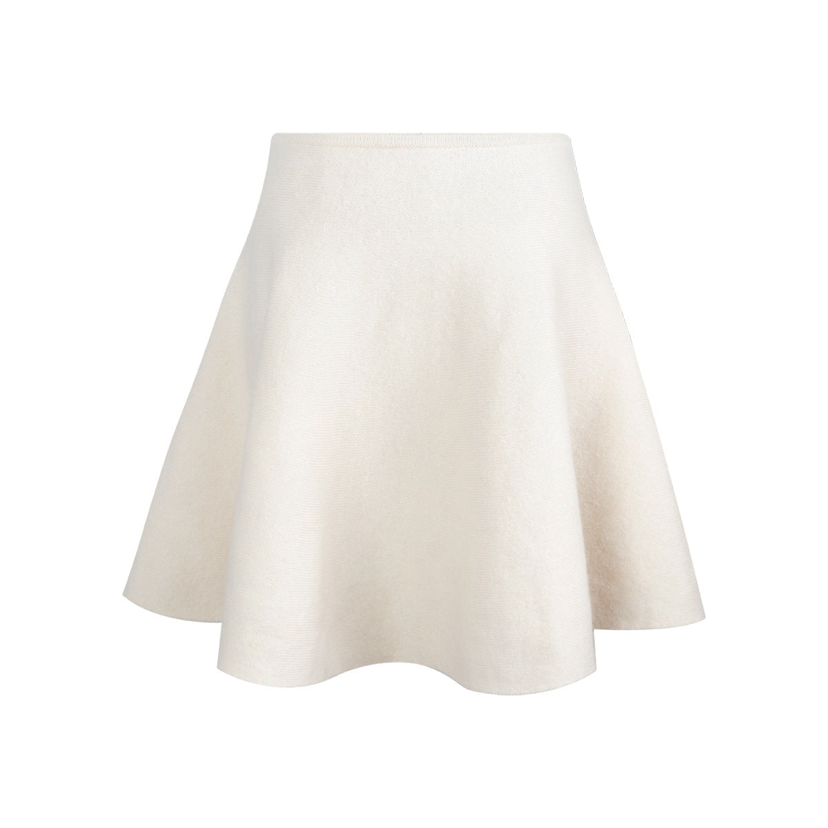 Sweet Girl Style Elegant Silhouette Wool Tailored Umbrella Skirt Slimming Midi Skirt Autumn Winter Solid Color