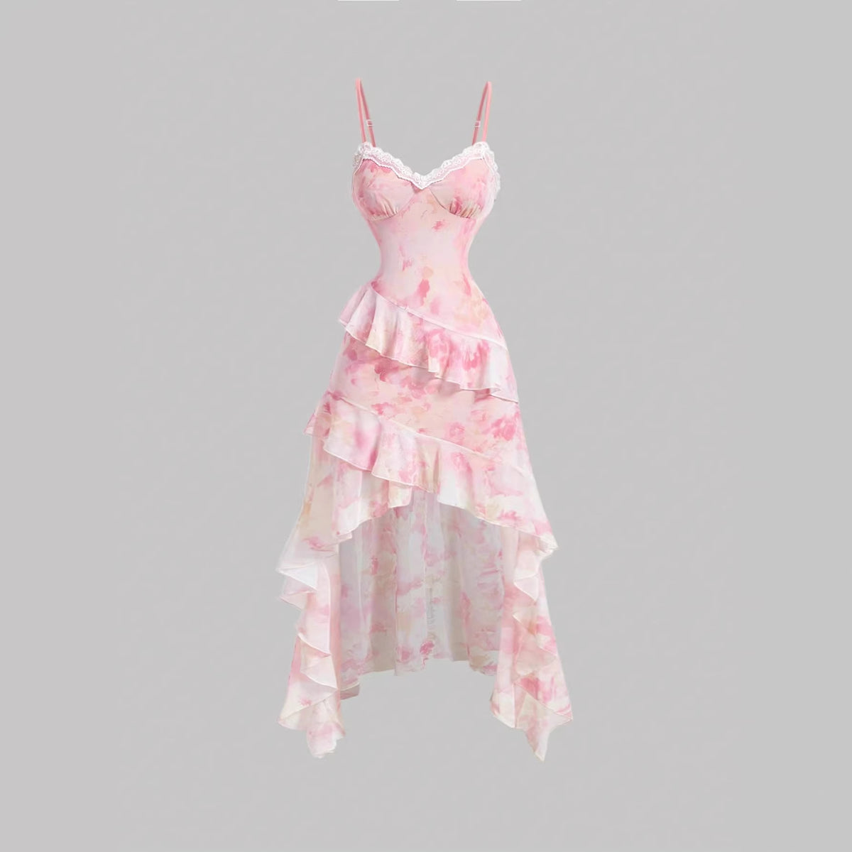 Mesh sleeveless camisole skirt