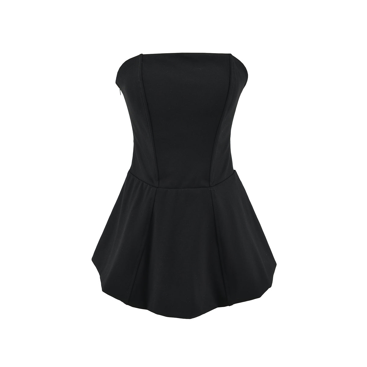 Strapless Dress Women Elegant Lady One Shoulder Birthday Cocktail Dress Princess Puff Short Skirt