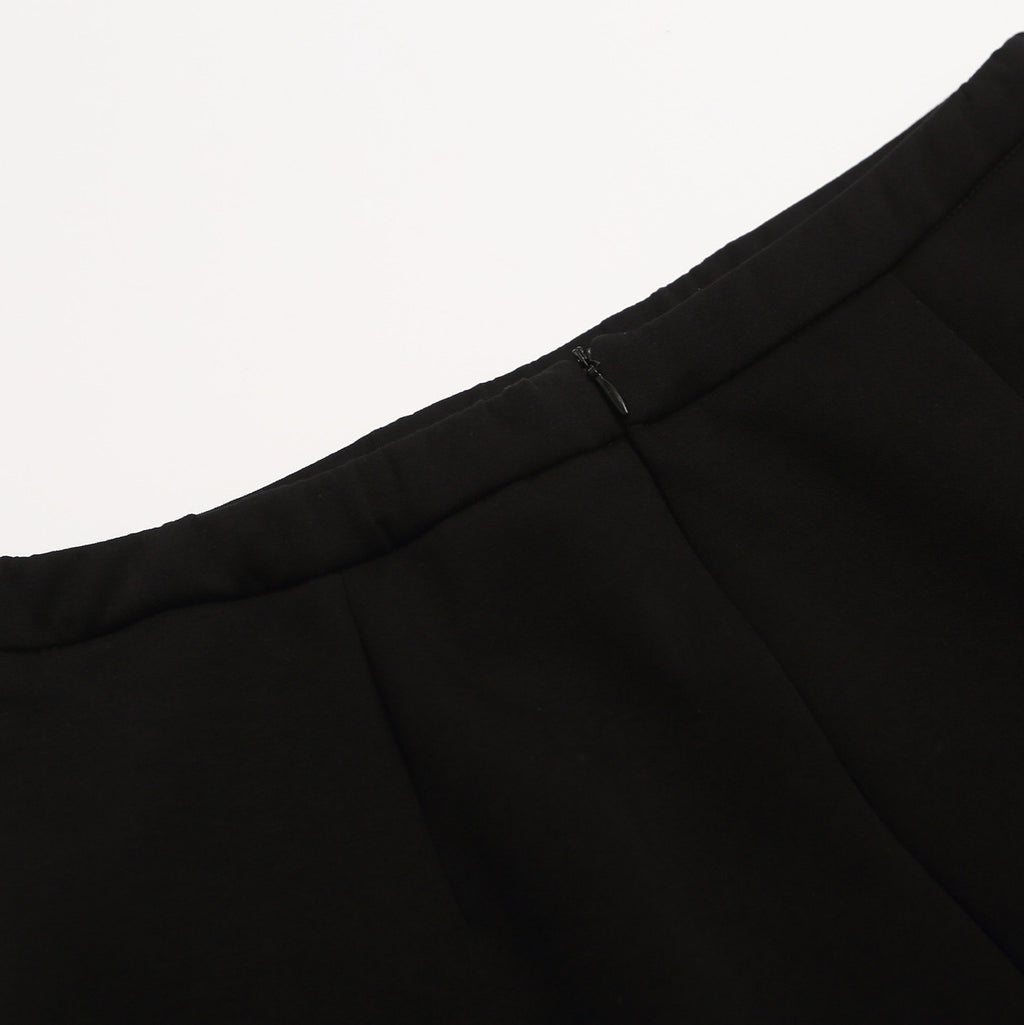 Black Bubble Skirt for Women High Waist Slimming Anti-Show Short Puffy A-Line Skirt