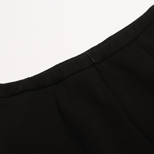 Black Bubble Skirt for Women High Waist Slimming Anti-Show Short Puffy A-Line Skirt