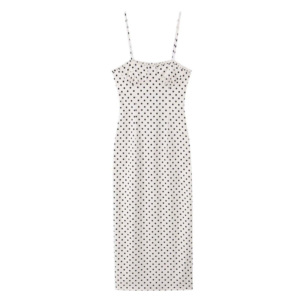 Tight corset style polka dot dress