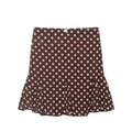 Lace bow fishtail polka dot skirt
