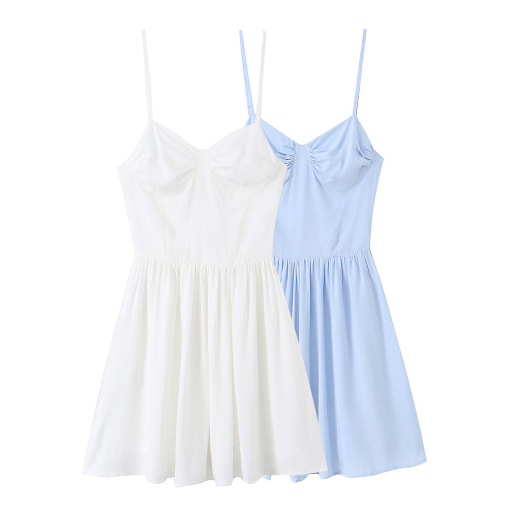 Elegant Gathered Design, Women's Hollywood Style Ballet Mini Dress