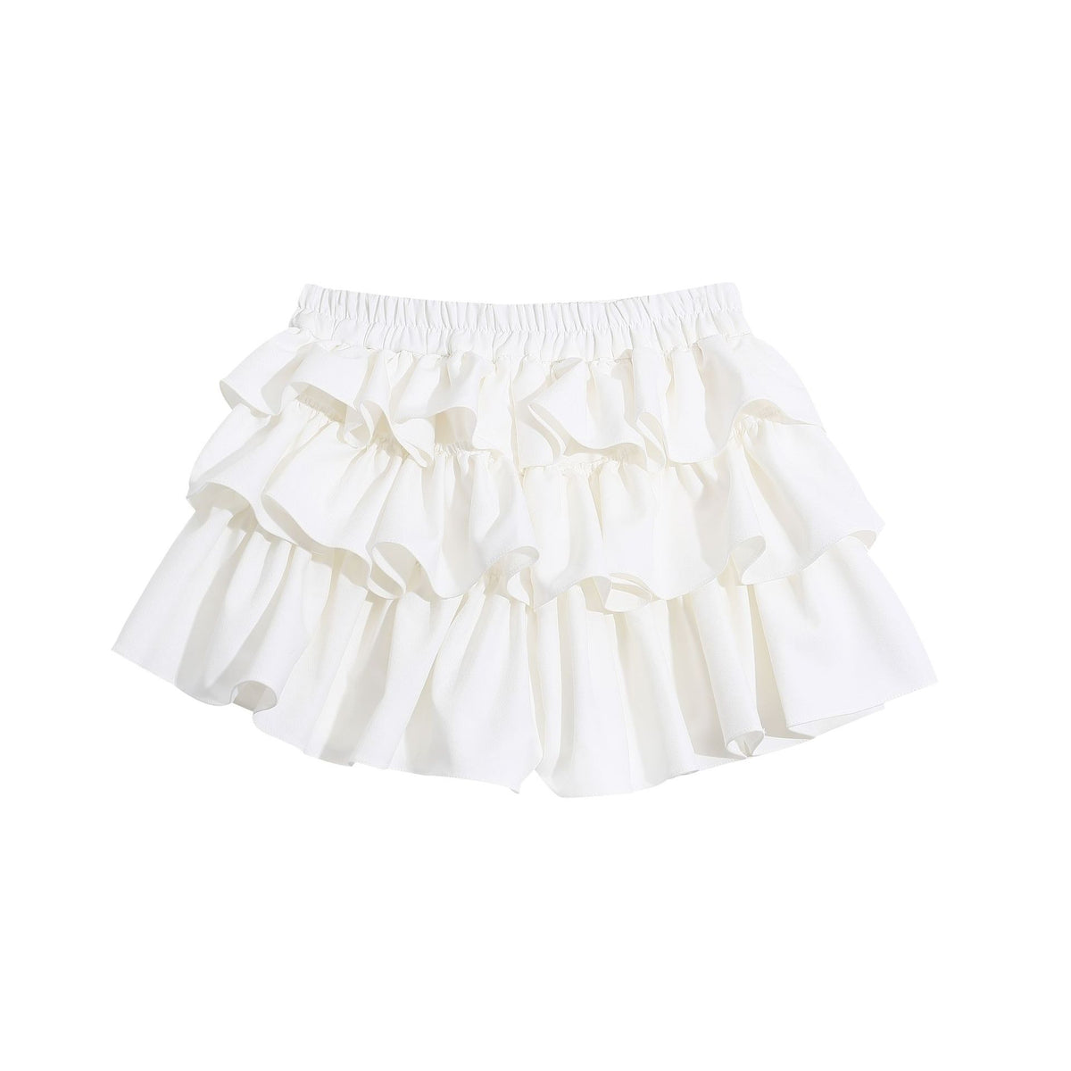 soft girl layered cake skirt, sweet style versatile slimming skirt pants