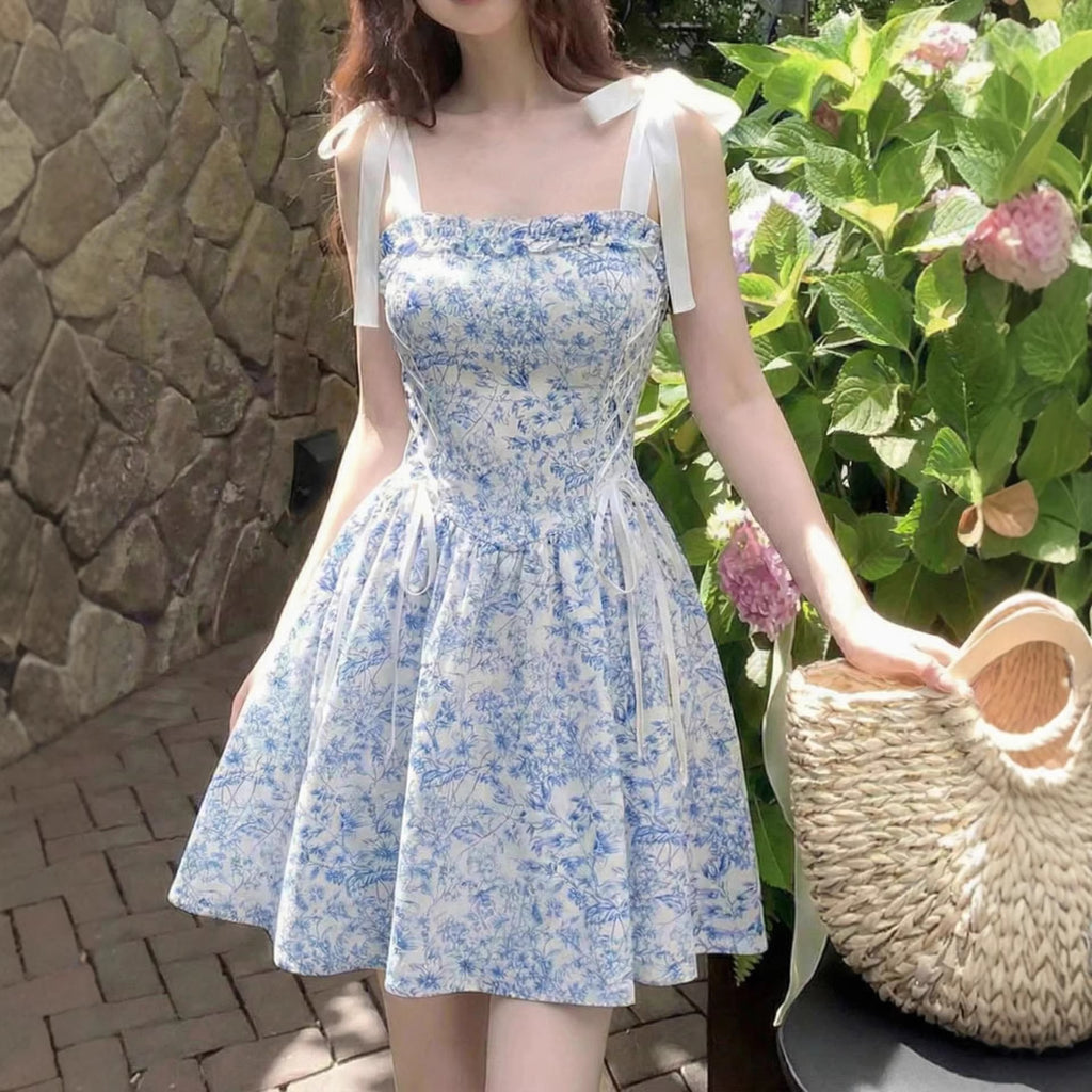 Floral tie dress