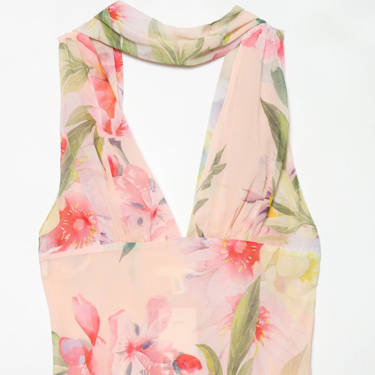 Spicy girl scarf decoration chiffon dress