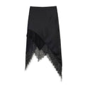 Lace patchwork irregular skirt