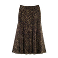 Light luxury animal print silk mesh skirt