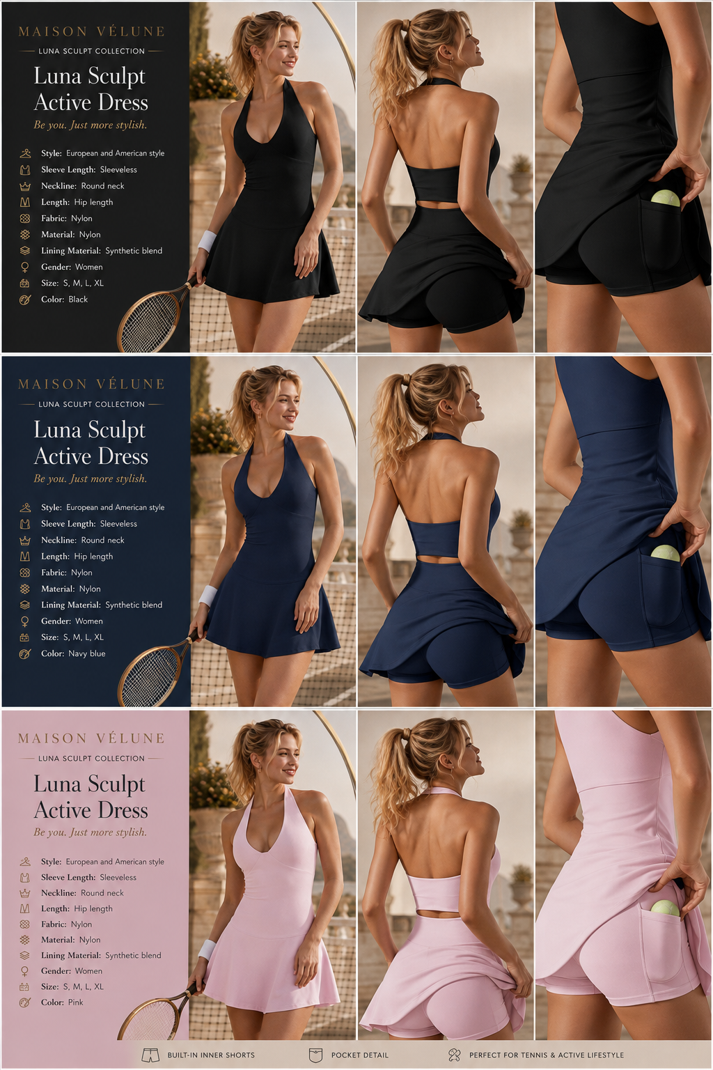 Luna Sculpt Active Dress